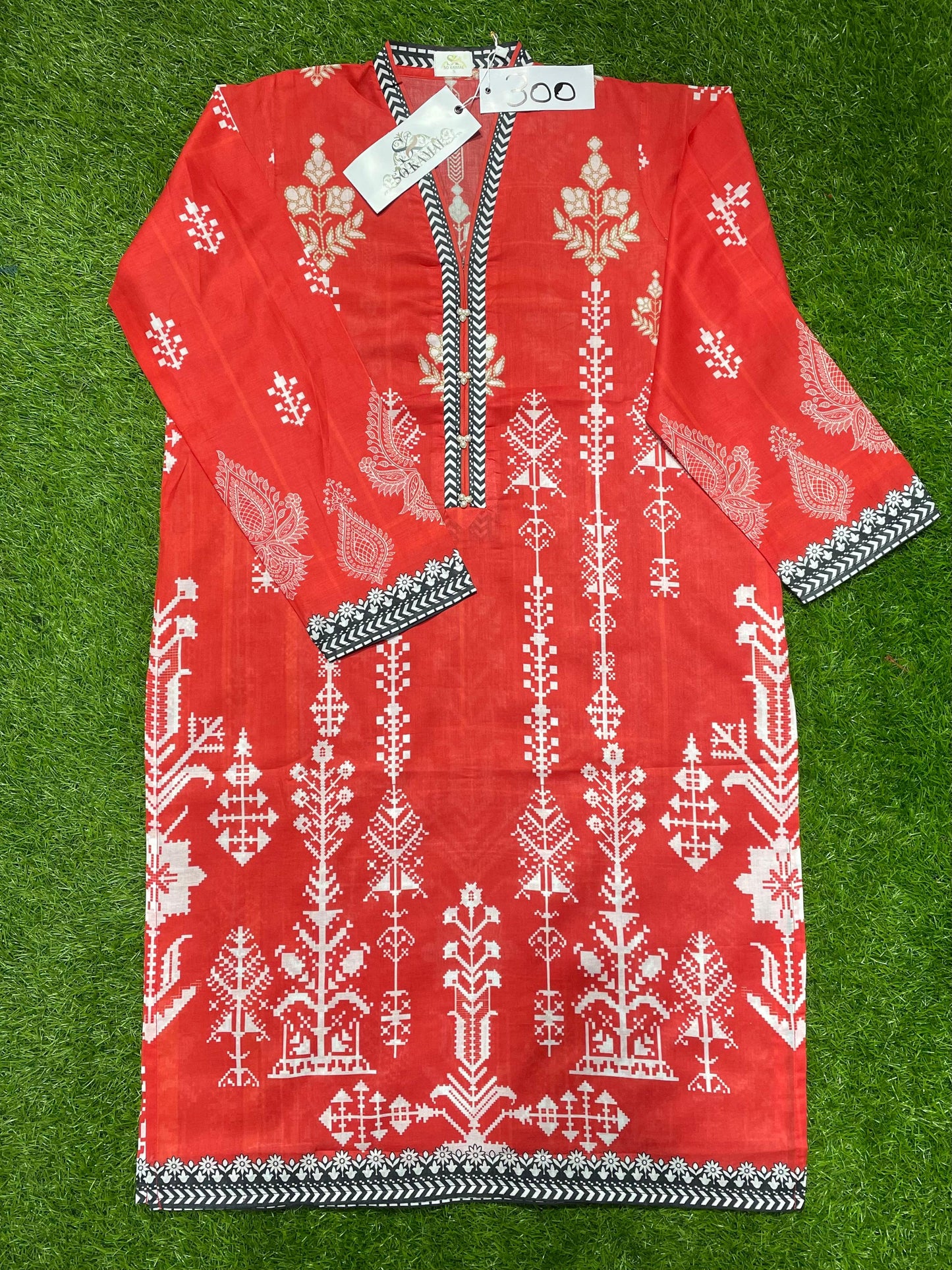 So Komal Printed Stitched Shirt D-005