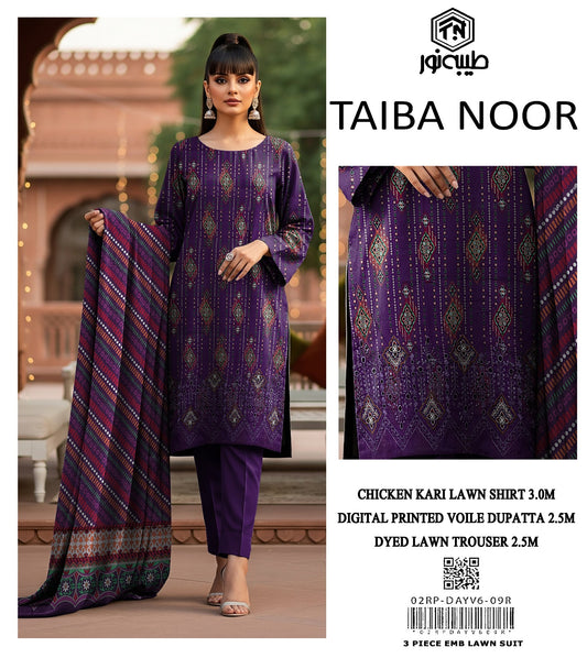 Lawn Chicken Kari Printed 3Piece D-001