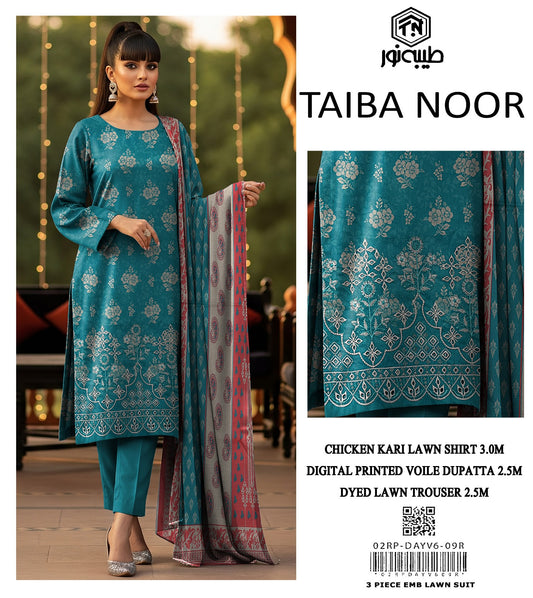 Lawn Chicken Kari Printed 3Piece D-004