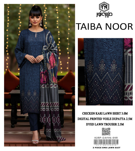 Lawn Chicken Kari Printed 3Piece D-008