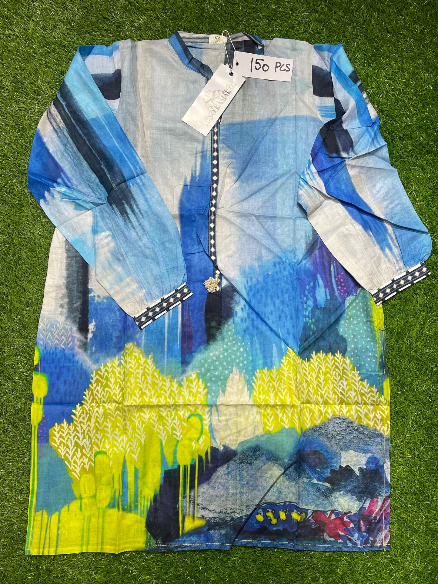 So Komal Printed Stitched Shirt D-008