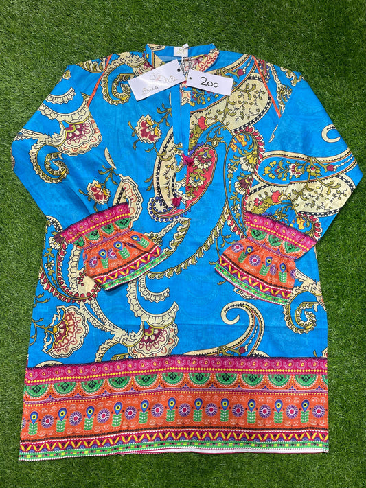 So Komal Printed Stitched Shirt D-011