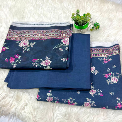 sahara lawn suit 3pc print