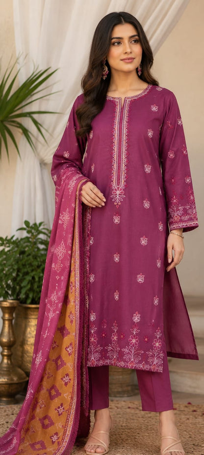 Embroidery Lawn 3pc by Taiba noor