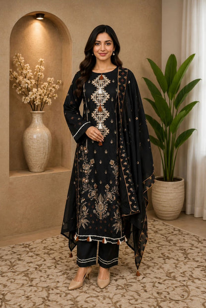 Embroidery Lawn 3pc