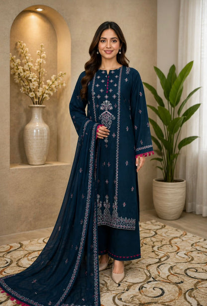 Embroidery Lawn 3pc