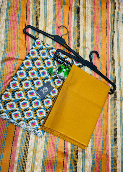 Ego 3pc lawn printed