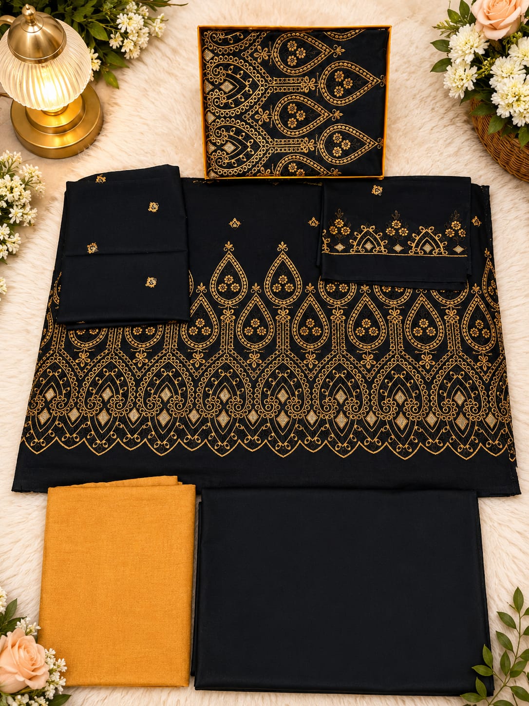 Taiba noor Lawn embroidered 3Pc