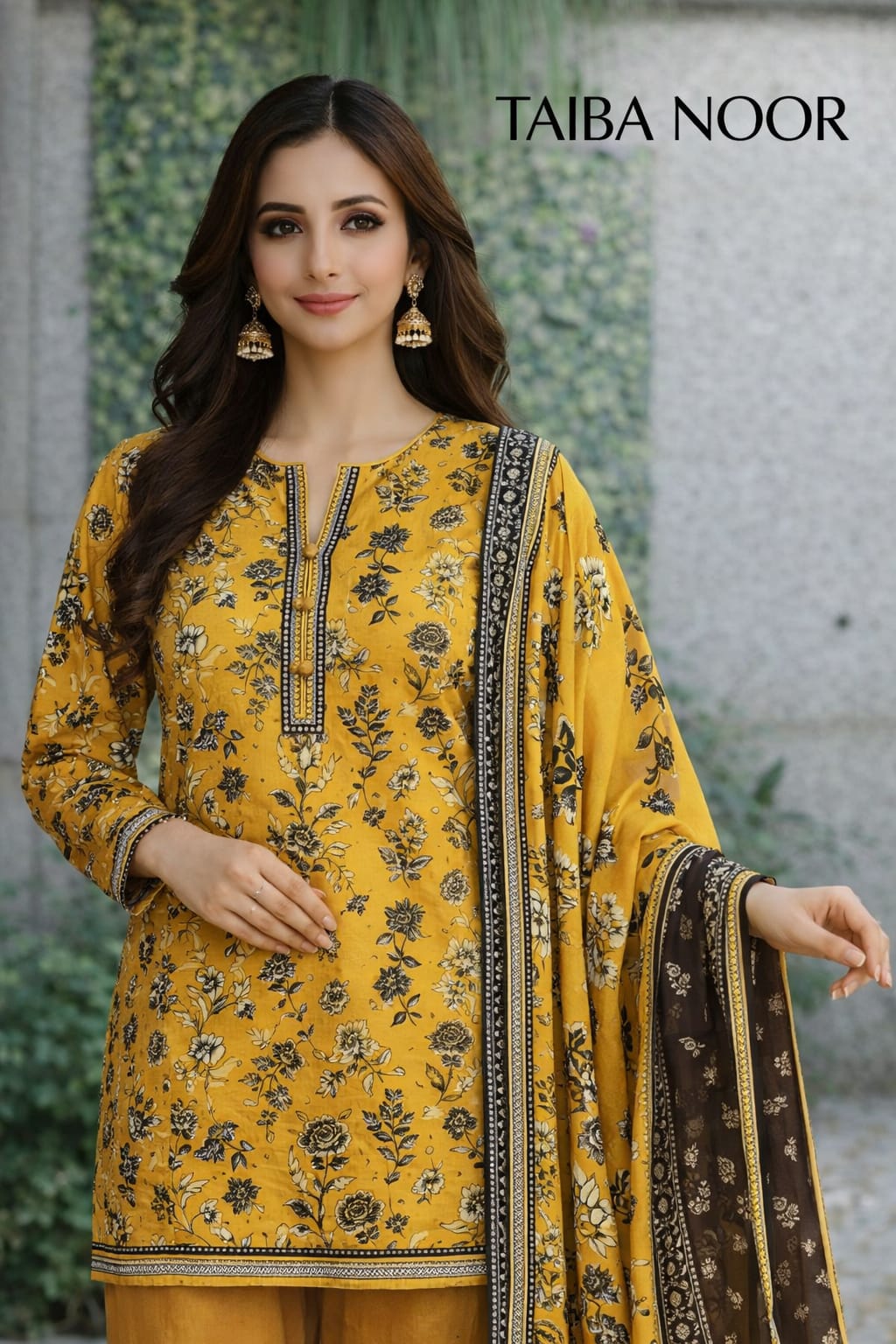 Ego 3pc lawn printed