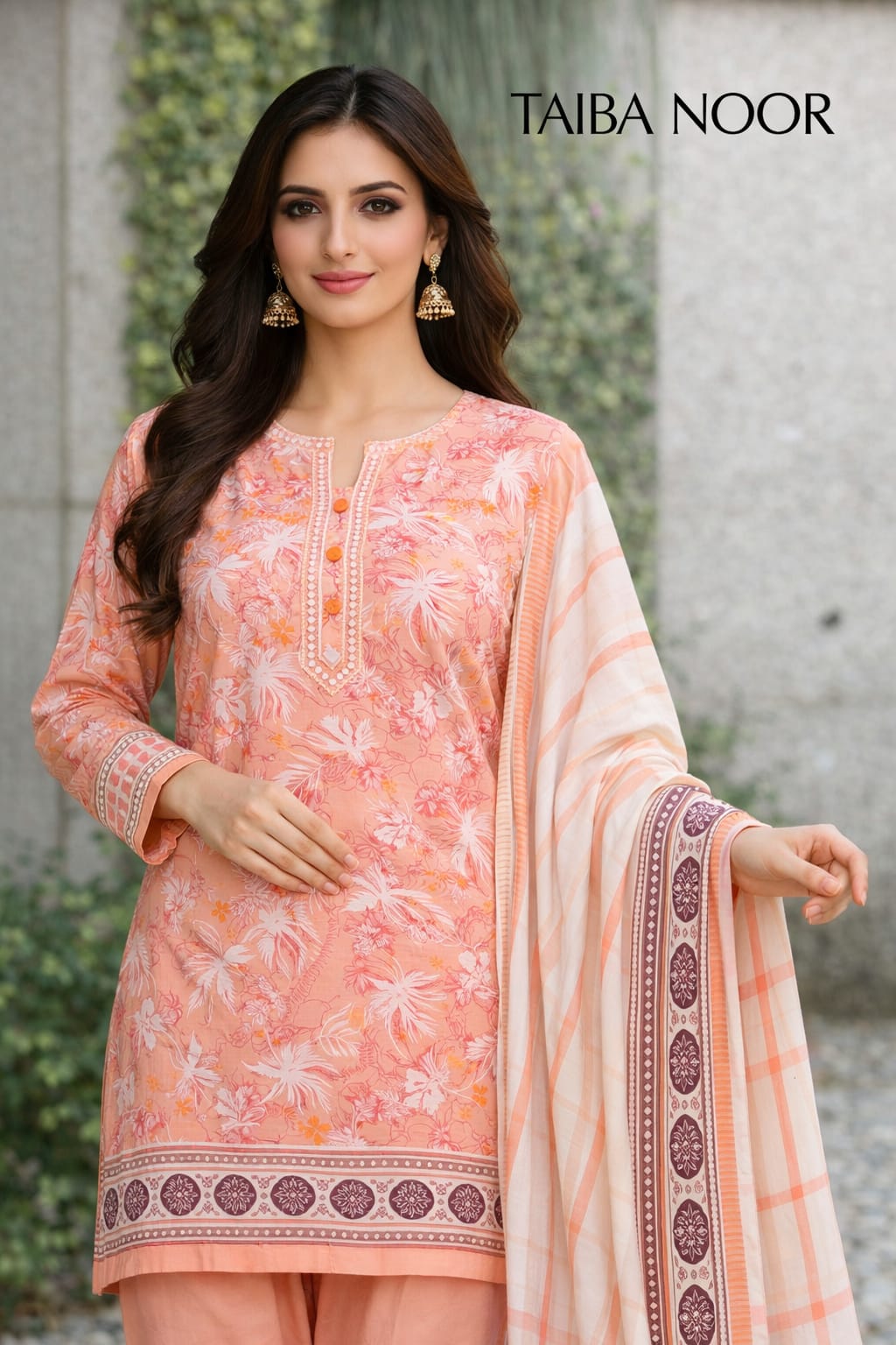 Ego 3pc lawn printed