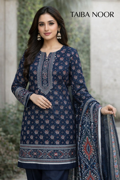 Ego 3pc lawn printed