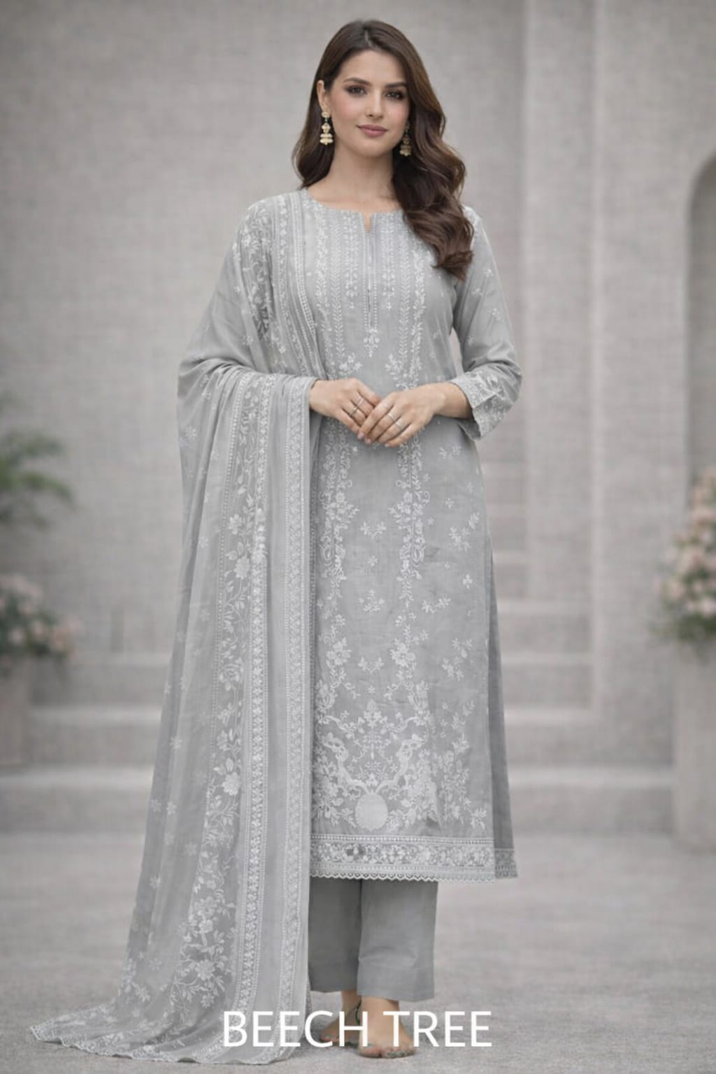 Beech tree by taiba noor 3pc printed Lawn