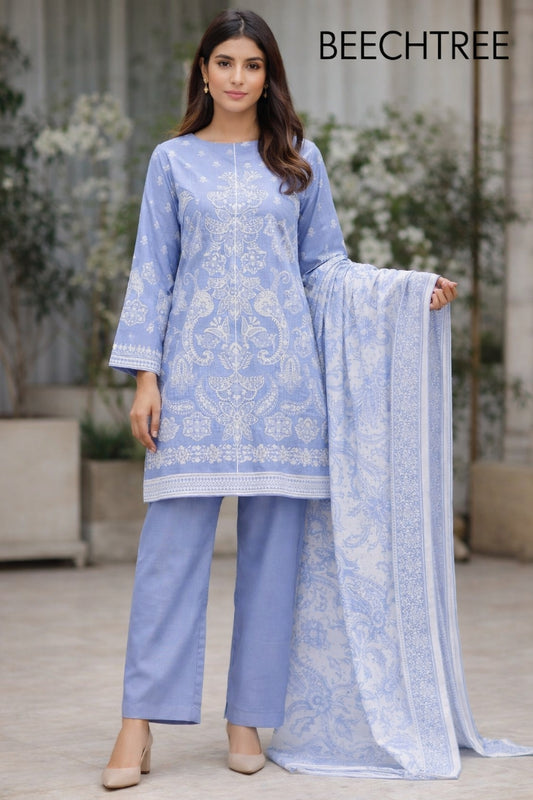 Beech tree by taiba noor 3pc printed Lawn
