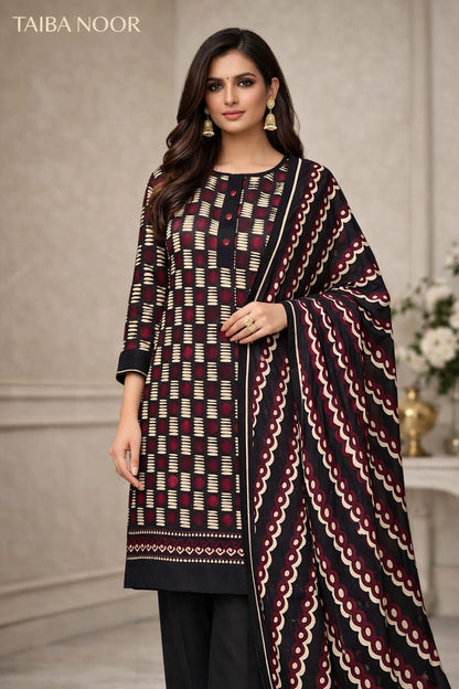 Ego 3pc lawn printed