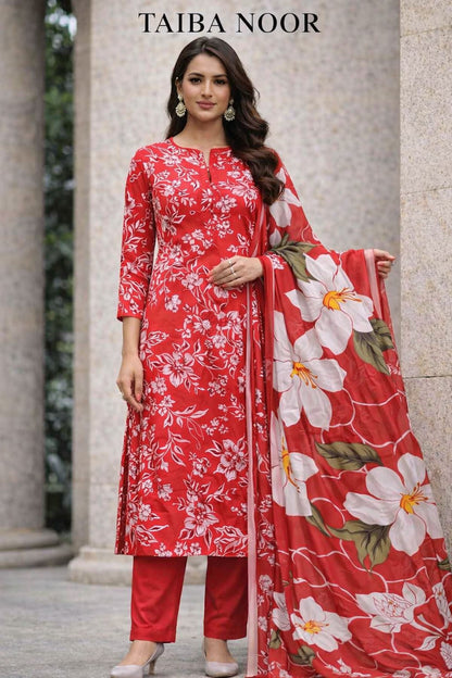 Ego 3pc lawn printed