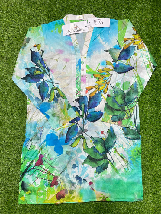 So Komal Printed Stitched Shirt D-001